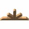Ekena Millwork Saratoga Timber Gable Bracket, Western Red Cedar, 60"W x 27"H x 5 1/2"D x 5 1/2"F, 11/12 Pitch GBW060X27X0606SAR00SWR - alternate 4